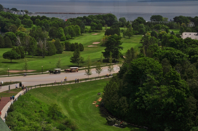 the Grand Hotel, view of island